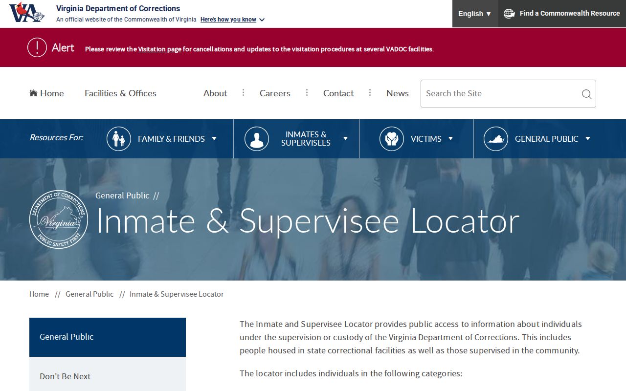 Bland Correctional Center VADOC inmate and release search
